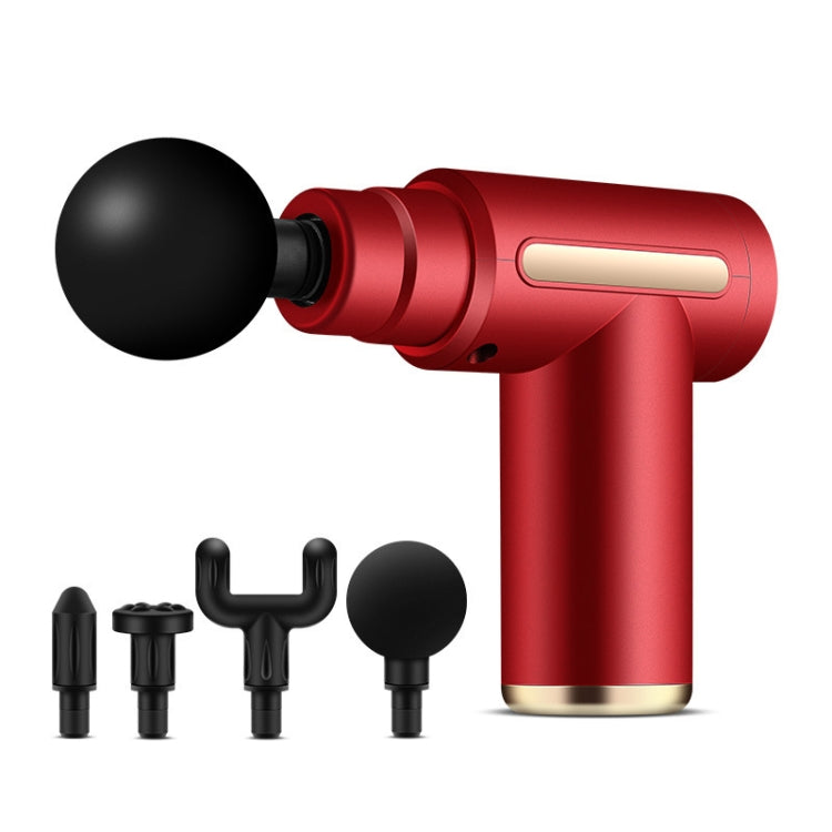 Fascia Gun Pocket Electric Shock Gun Muscle Massage Gun, Specification: Classic Mini (Red)
