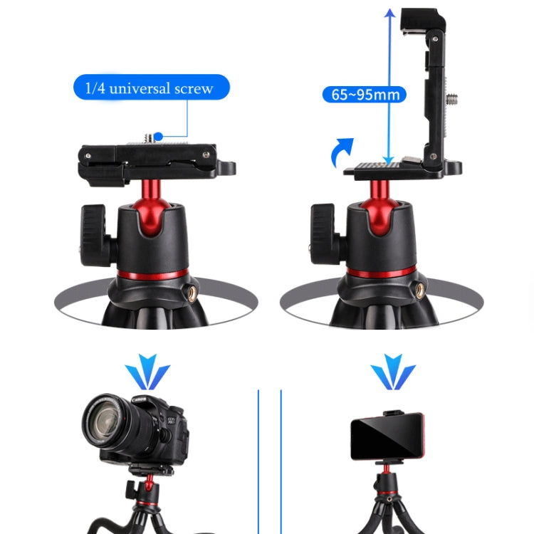 Portable SLR Camera Mobile Phone Live Mini Desktop Tripod Stand With Head
