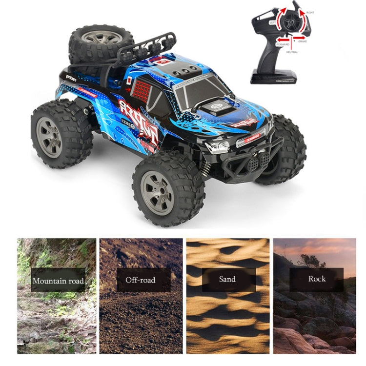 MGRC Charging Remote Control Car 2.4G Wireless Remote Control Four-Way Cross-Country Climbing Car 1:18 Car Model( Gray Blue) - RC Cars by MGRC | Online Shopping South Africa | PMC Jewellery | Buy Now Pay Later Mobicred