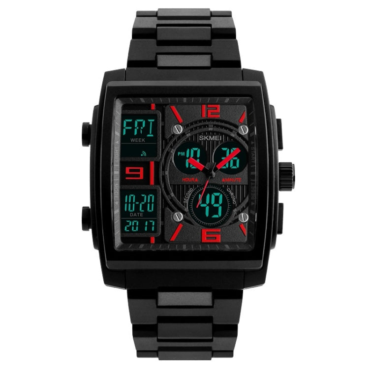 SKMEI 1274 Men Fashion Electronic Watch Multifunctional Outdoor Sports Watch(Red)