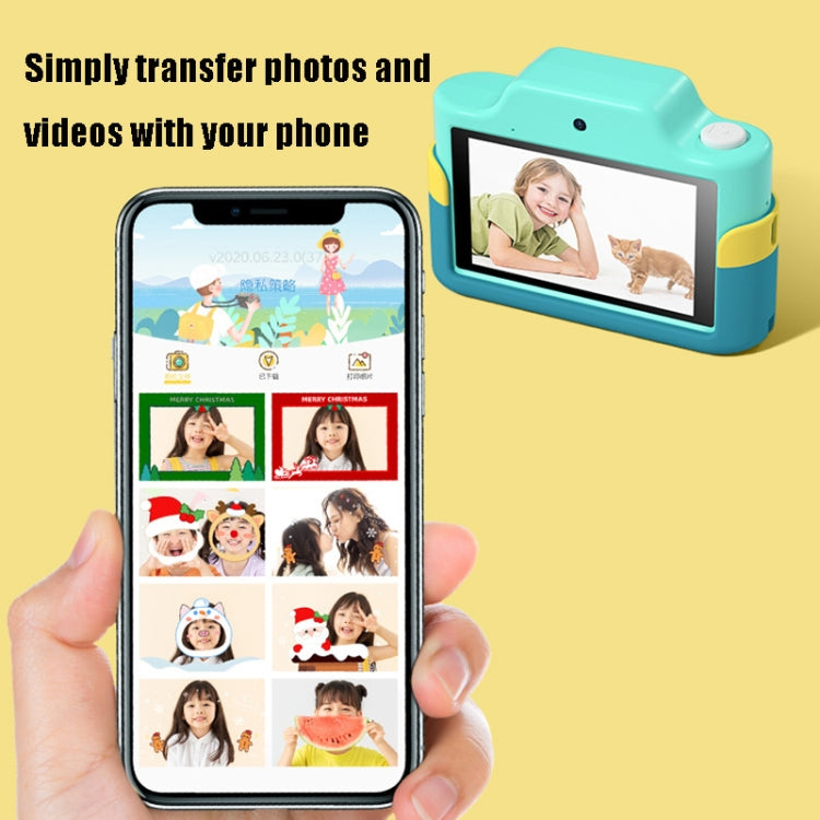 C4 Small Dinosaurs 32GB Mini Children Cartoon Touch Screen High-Definition Dual-Lens Digital Camera Toy