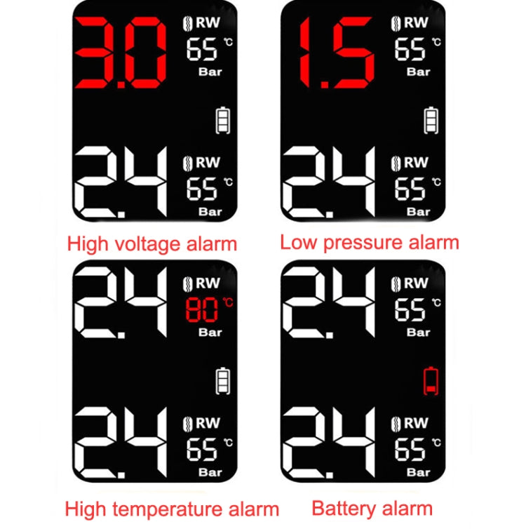 M7 Motorcycle Tire Pressure Monitor Solar Wireless External High-Precision Monitoring Waterproof Detector - Electrical System by PMC TechLife | Online Shopping South Africa | PMC TechLife | Buy Now Pay Later Mobicred