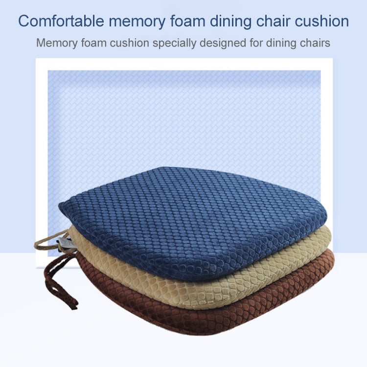 Memory Foam Thicken Stool Cushion Sofa Window Sill Bay Window Seat Cushion, Colour: Dot Bandage (Navy Blue)