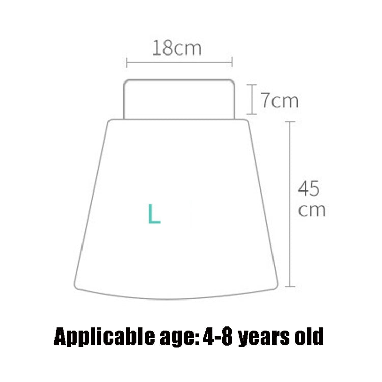 Baby Water-Proof And Leak-Proof Cloth Diapers Children Washable Cotton Cloth Bed-Wetting Skirt Pants, Colour: L(Red Cat and Blue Cat)