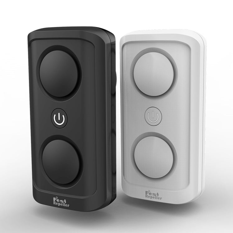 BG302 Dual-Speaker Intelligent Frequency Conversion Mosquito Repellent Ultrasonic Insect Repellent, Product specifications: EU Plug 220V(Black)