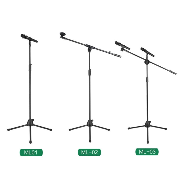 ML02 Live Microphone Lift Stand Floor Microphone Stand Stage Performance Vertical Tripod