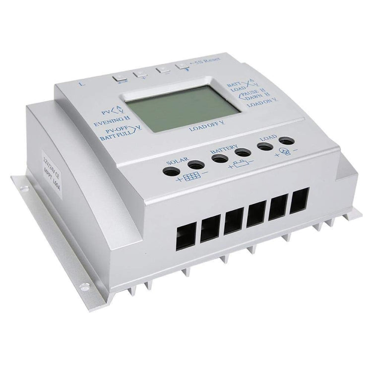 L60 12V/24V 60A Solar Controller Power Voltage Current LCD Display Solar Charge Controller