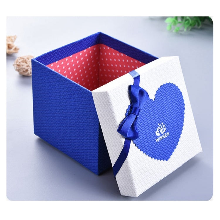 Paper Valentine Day Gift Box With Bow, Specification: 10x10x10cm(Pink)