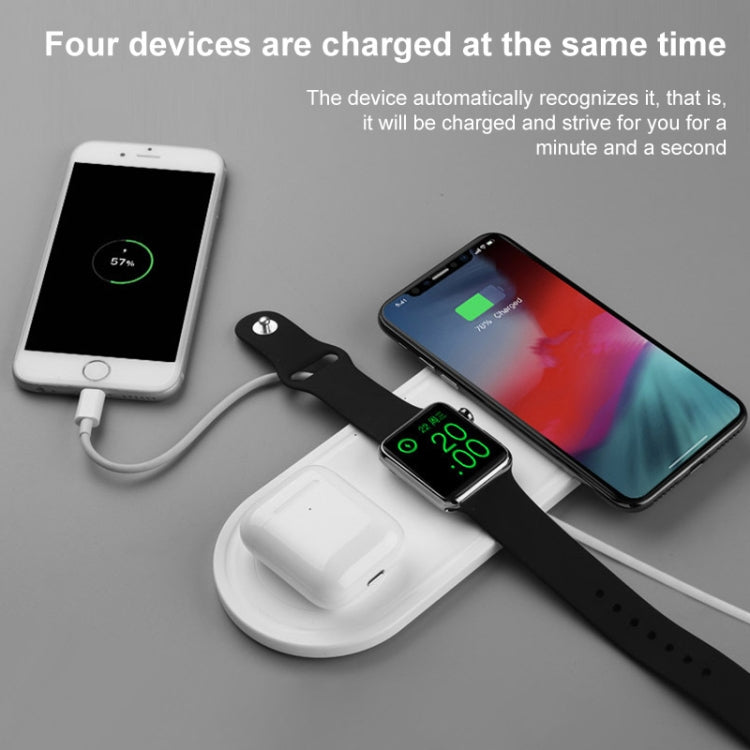 KT-W50A8 3 in 1 10W Multi-Function Bracket Wireless Charger for iPhones / iWatch / AirPods - Wireless Charger by PMC TechLife | Online Shopping South Africa | PMC TechLife