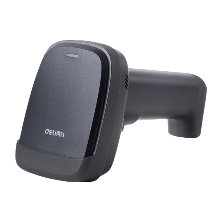 Deli 14952 Supermarket Cashier One-Dimensional QR Code Scanning Gun, Model: Black Wired