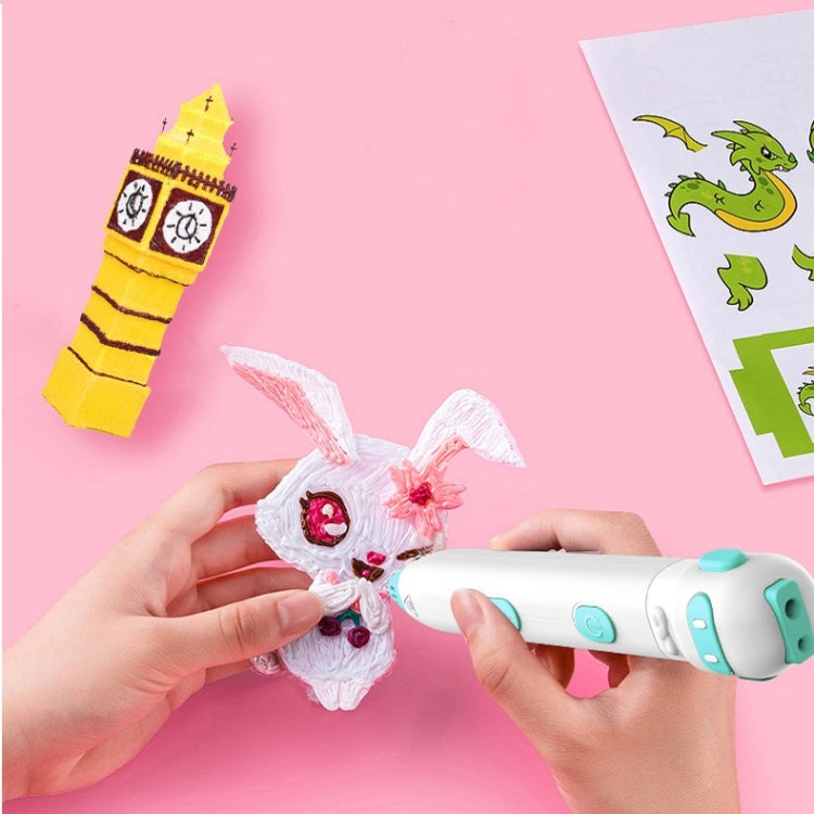 Drawing Three-Dimensional Graffiti Low Temperature 3D Printing Pen For Children A2 Pink Pig