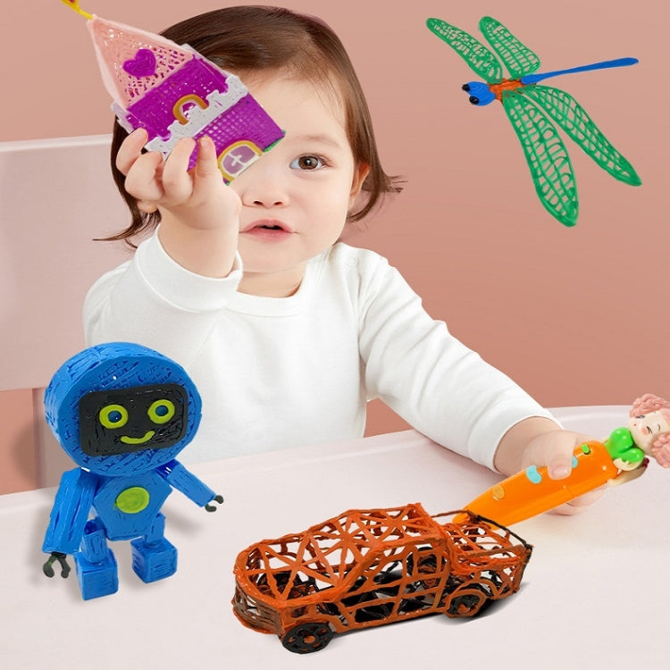 Stereo Painting Graffiti Low Temperature Wireless 3D Printing Pen For Children Colorful Box - free shipping - PMC Jewellery - Order now!