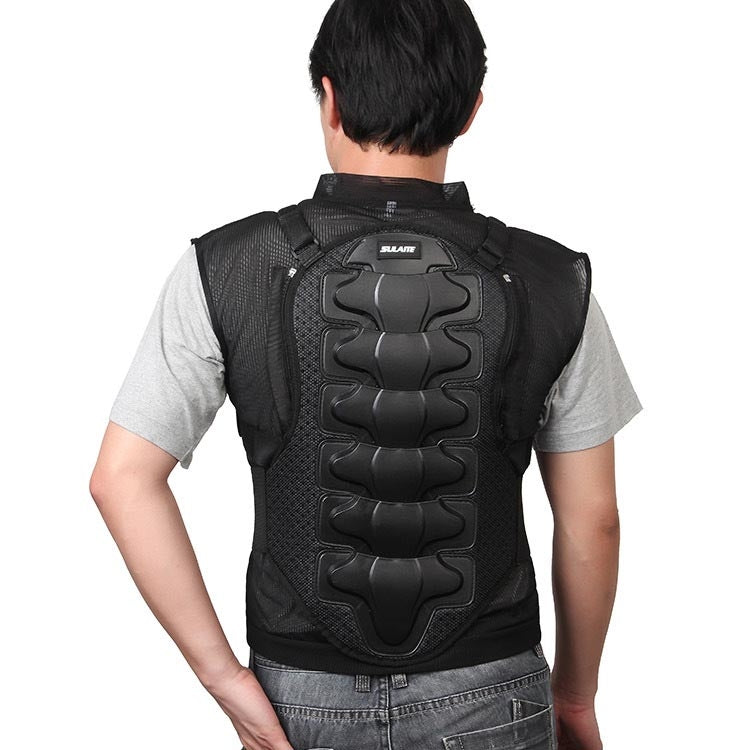 SULAITE GT-032 Motorcycle Racing Sleeveless Riding Protective Clothing, Specification: XL(Black)