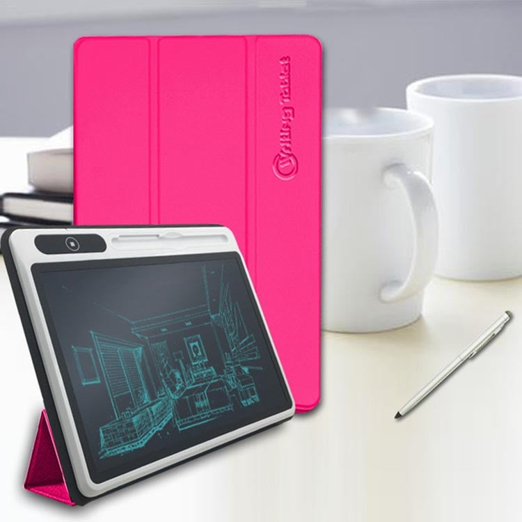 10.1 Inch LCD Handwriting Board Light Energy Electronic Drawing Board Hand-Painted Board Smart Small Blackboard Writing Board(Black With Leather Case))