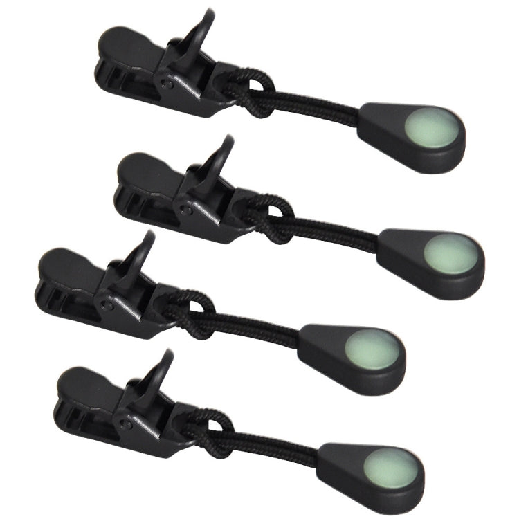 100pcs Mountaineering Camping Backpack Zipper Pull Outdoor Anti-Lost Eye-Catching Luminous Accessories Self-Luminous Drawstring