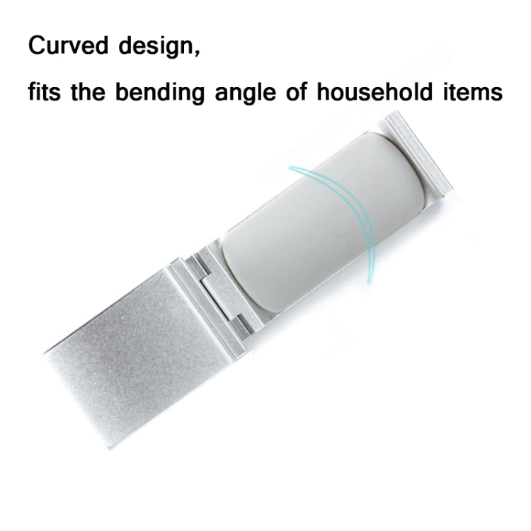 Headphone Bracket Internet Cafe Monitor Earphone Hanger Desktop Earphone Display Stand, Style: Lock Clip Type (Silver)