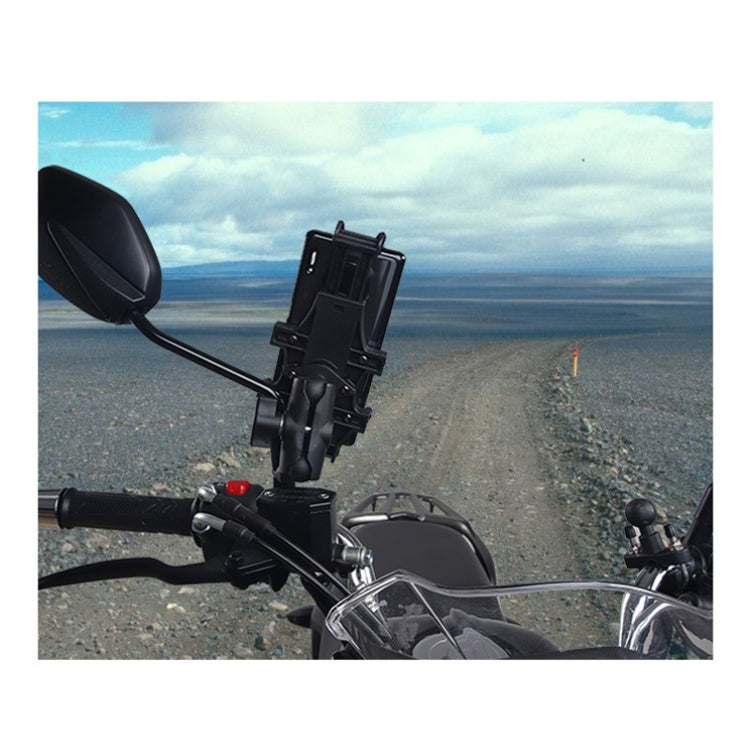Motorcycle Multi-Function Mobile Phone Holder Adjustable Universal Locomotive Riding Anti-Shake Fixed Equipment(All-rounder U-shape) - Holder by PMC TechLife | Online Shopping South Africa | PMC TechLife | Buy Now Pay Later Mobicred