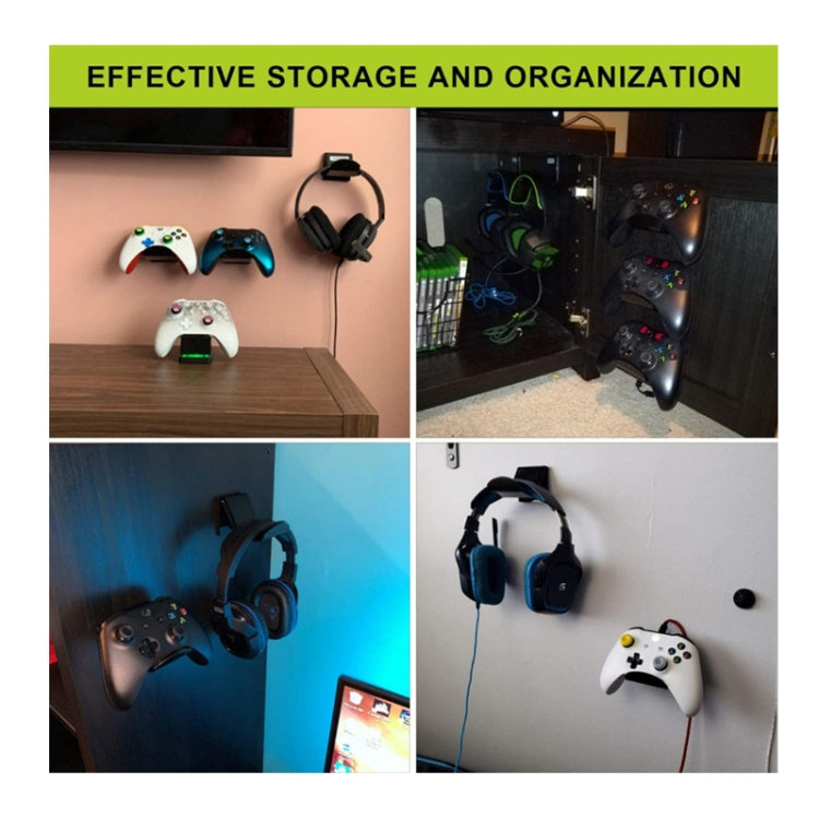 3 PCS Stick-On Headset Bracket Wall-Mounted Gamepad Bracket(Transparent) - Headset Stand by PMC TechLife | Online Shopping South Africa | PMC TechLife | Buy Now Pay Later Mobicred
