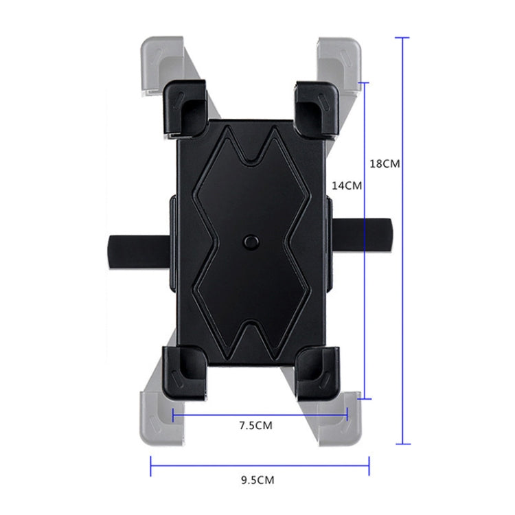 WHEEL UP Bicycle Automatic Bracket Motorcycle Mobile Phone Bicycle Navigation Rack(Upgrade-Rearview Mirror) - Holder by WHEEL UP | Online Shopping South Africa | PMC TechLife | Buy Now Pay Later Mobicred