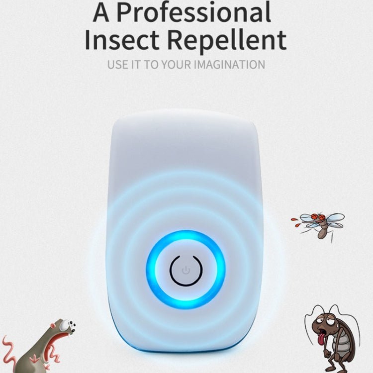 H12 2 PCS Ultrasonic Electronic Mouse Repeller Household Mini Mosquito Repeller, Product specification: US Plug(White) - Repellents by PMC TechLife | Online Shopping South Africa | PMC TechLife | Buy Now Pay Later Mobicred