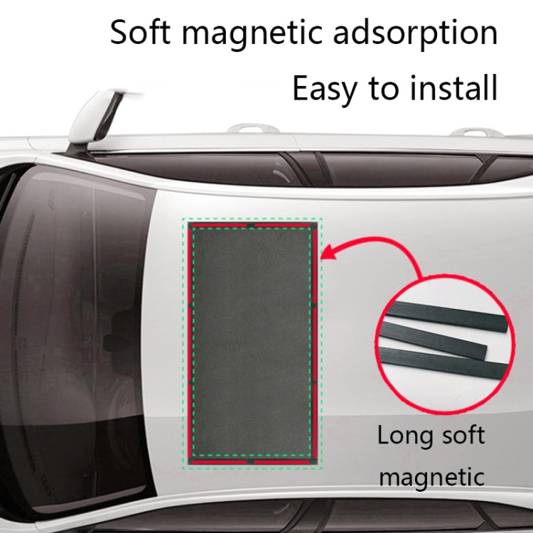 N913 Nylon Mesh Screens For Insect-Proof Dust-Proof Ventilated And Breathable Car Sunroof Magnetic Sun Shade, Size: 95x55cm