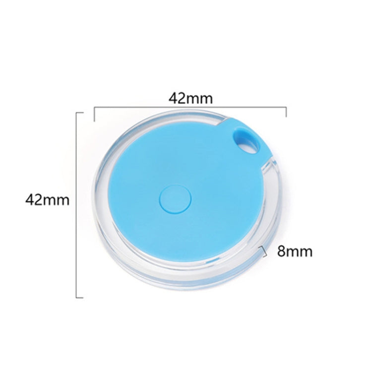 2 PCS HYC-05 Round Bluetooth Anti-Lost Device Mobile Phone Key Two-Way Object Finding Alarm( White)