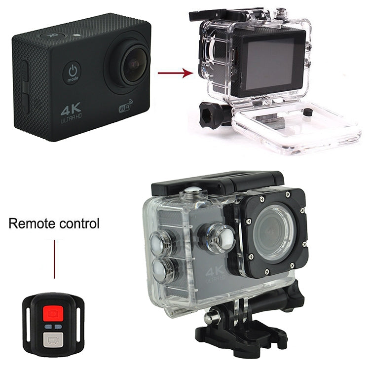 WIFI Water-resistant Action Camera Cycling 4K camera Ultra Diving 60PFS kamera Helmet bicycle Cam underwater Sports 1080P Camera(Yellow)