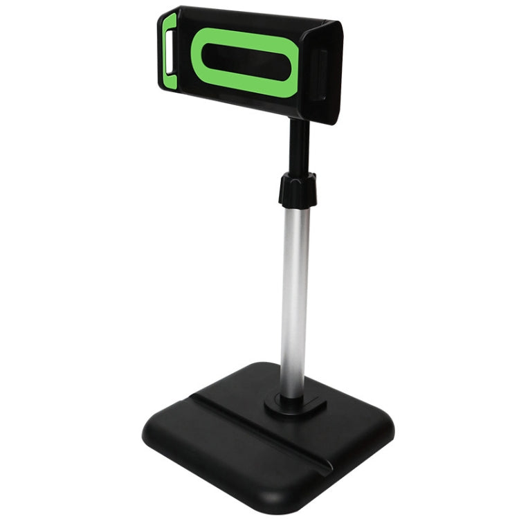 Telescopic Adjustment Live Frame Desktop Tablet Mobile Phone Bracket, Specification: K05 Flat Plate (Black Green)