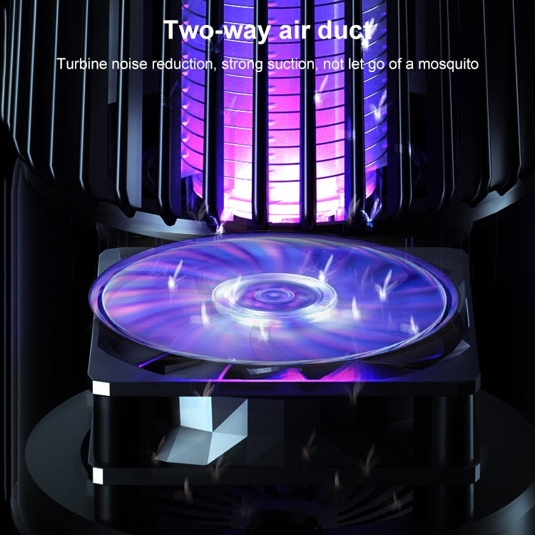 USB Photocatalyst Mosquito Killer Electrical Shock Two-In-One Mosquito Killer White Gold (Electric Shock + Suction)