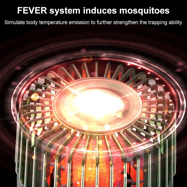 USB Photocatalyst Mosquito Killer Electrical Shock Two-In-One Mosquito Killer White Gold (Electric Shock + Suction)