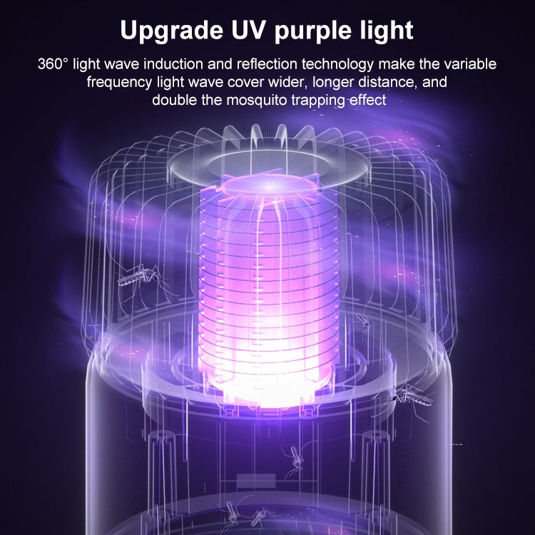 USB Photocatalyst Mosquito Killer Electrical Shock Two-In-One Mosquito Killer White Gold (Electric Shock + Suction) - Repellents by PMC TechLife | Online Shopping South Africa | PMC TechLife | Buy Now Pay Later Mobicred