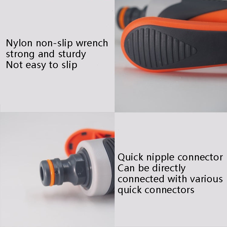 Plastic Household Flower Garden Watering Sprinkler, With Rubber Quick Connector+Universal Connector