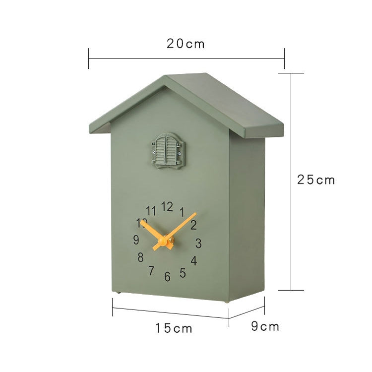 T60 Cuckoo Clock The Bird Reports On The Hour Clock, Colour: Green
