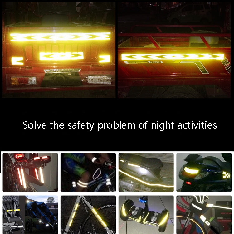 PVC Crystal Color Arrow Reflective Film Truck Honeycomb Guidelines Warning Tape Stickers 5cm x 25m(Red White) - Reflective Material by PMc TechLife | Online Shopping South Africa | PMc TechLife | Buy Now Pay Later Mobicred