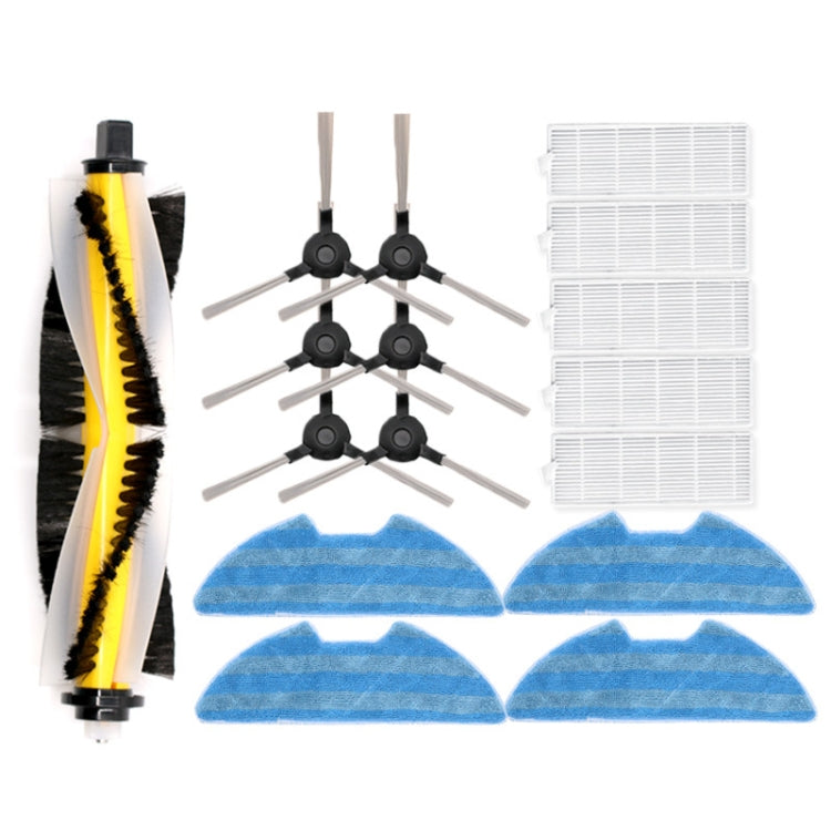 Sweeper Accessories For Proscenic 811GB 911S, Specification: 1 Main Brush+3 Pair Side Brush+5 Filter+4 Rags