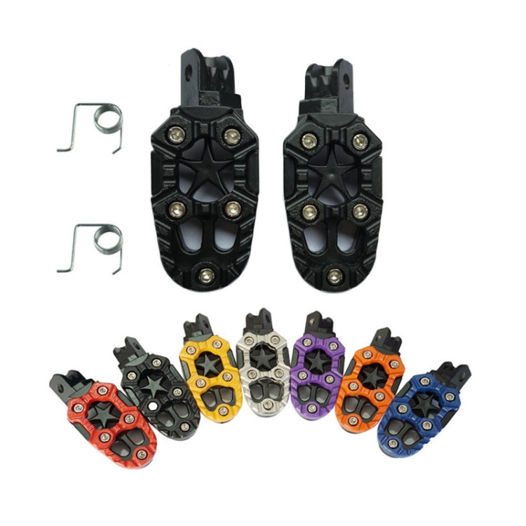 Motorcycle Modified Aluminum Alloy Foot Pedal Accessories(Purple)