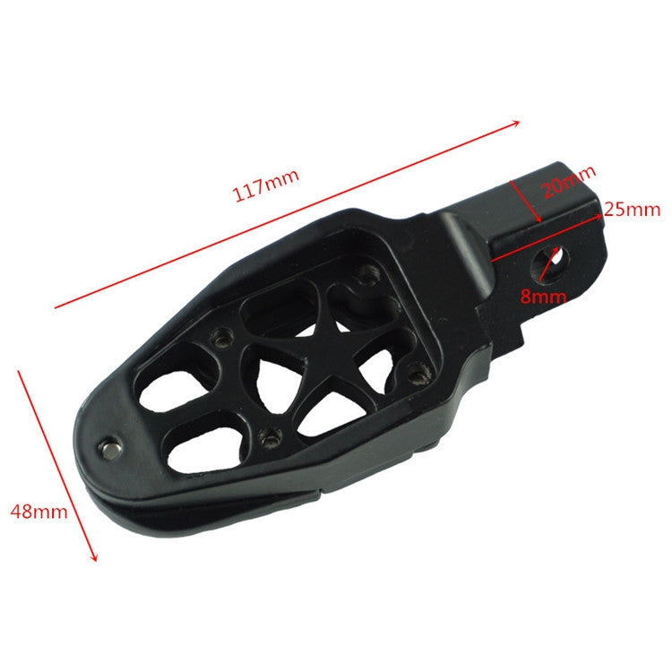 Motorcycle Modified Aluminum Alloy Foot Pedal Accessories(Purple)