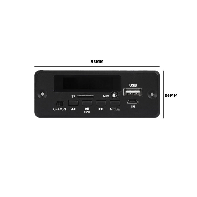 12V Folder Play With Power Amplifier MP3 Decoding Board With Recording Call Loss Motherboard With Bluetooth(Black) - Car MP3 & MP4 & MP5 by PMC Jewellery | Online Shopping South Africa | PMC Jewellery | Buy Now Pay Later Mobicred