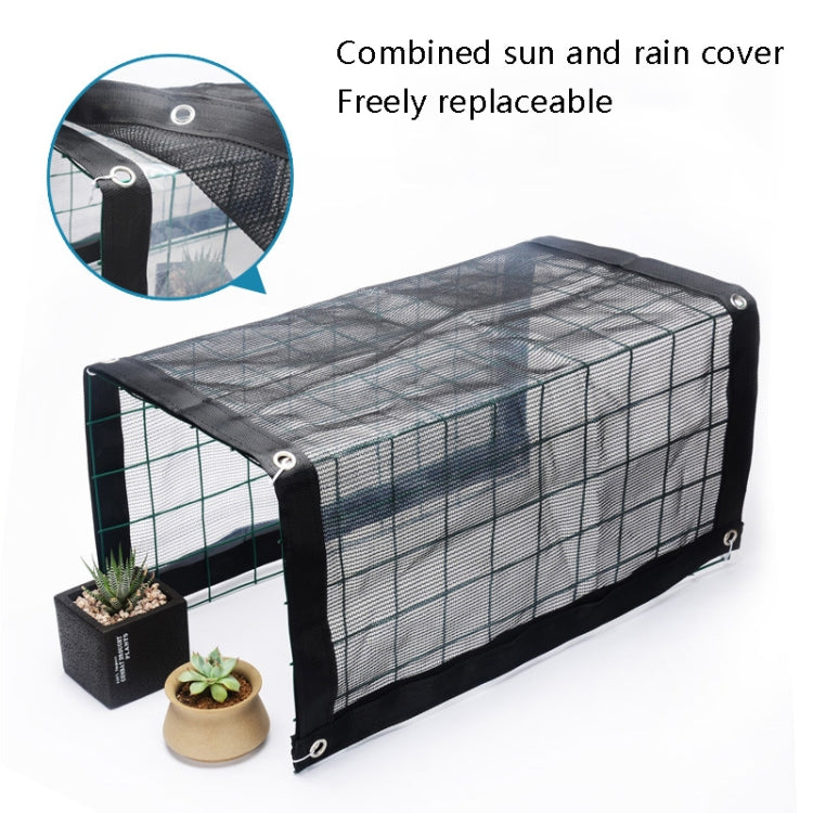 Rainproof Awning Thermal Insulation Round Wire Mesh Flower Stand Sun Shed, Specification: 50x48x36cm - free shipping - PMc TechLife - Order now!