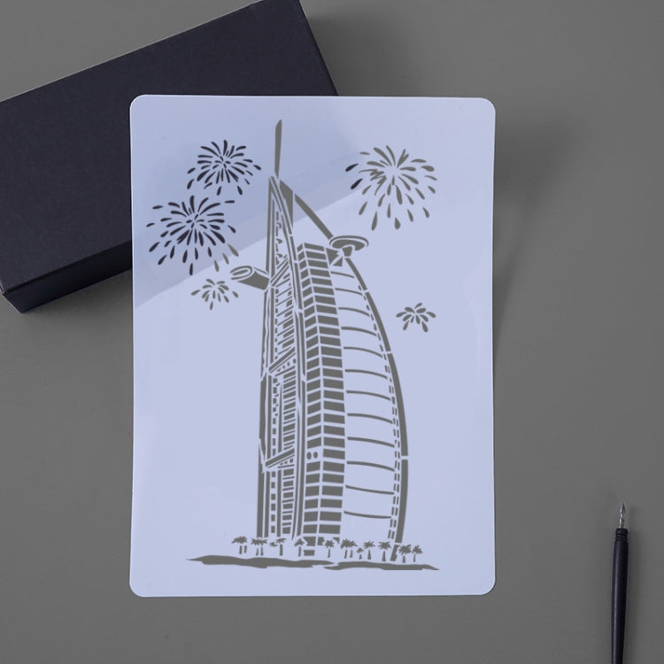 10 Sailing Hotel Construction Series Painting Template Theme City A4 Label Template
