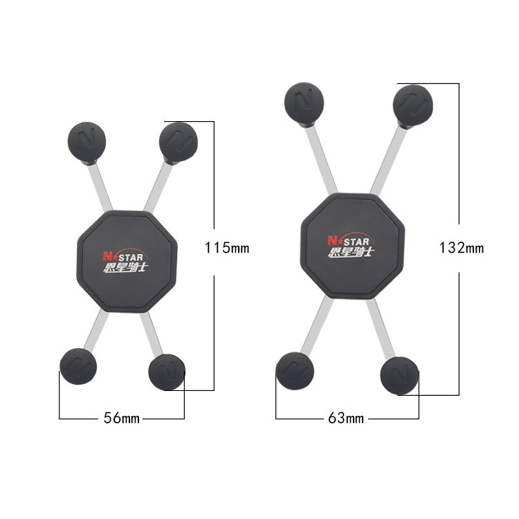 N-STAR N002 Motorcycle Bicycle Mobile Phone Bracket Riding Equipment(Small L Head) - free shipping - PMC Jewellery - Order now!