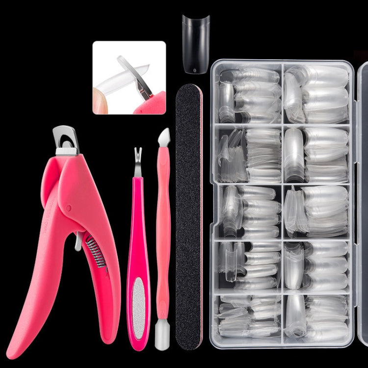 Manicure Tool Set Fingernails Word Cut Set, Specification: Transparent French