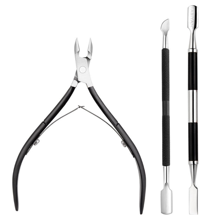 FABIYAN Stainless Steel Dead Skin Shear Steel Push Nail Art Tool Set, Specification: Set 7