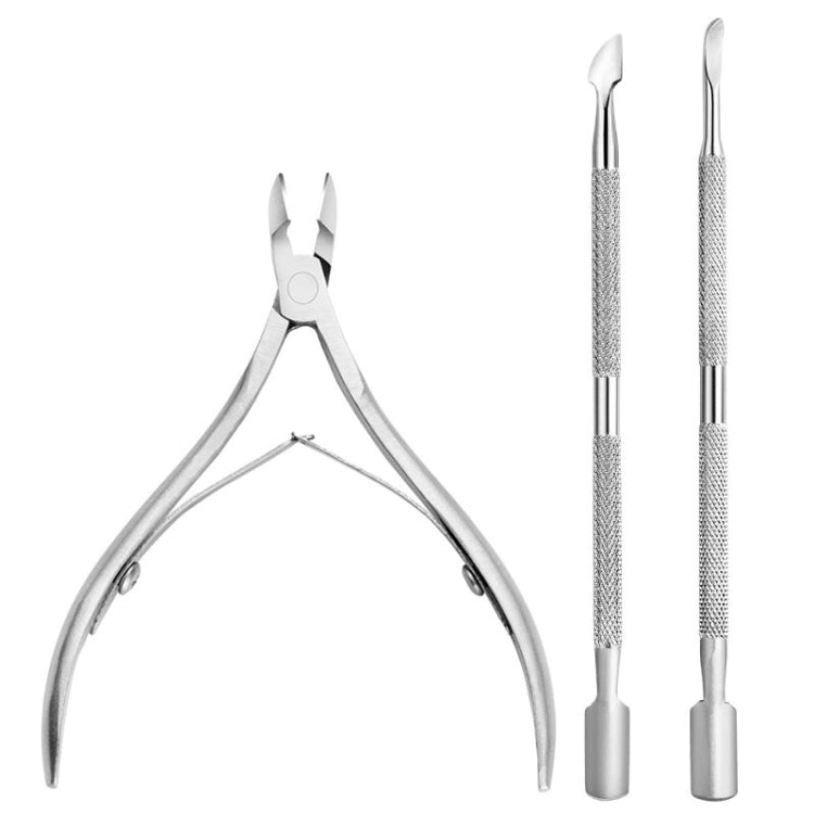 FABIYAN Stainless Steel Dead Skin Shear Steel Push Nail Art Tool Set, Specification: Set 9