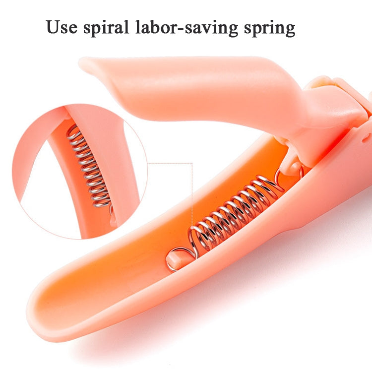 5pcs Nail Scissors U-Shaped Scissors DIY French Nail Fake Nail Scissors, Specification: Orange With Hood