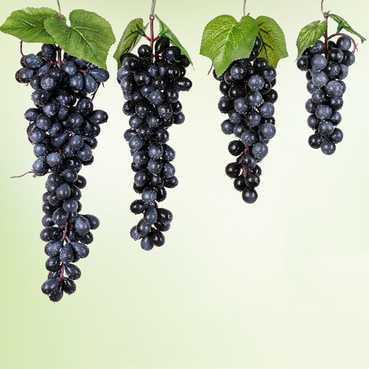 4 Bunches 60 Black Grapes Simulation Fruit Simulation Grapes PVC with Cream Grape Shoot Props - free shipping - PMC Jewellery - Order now!