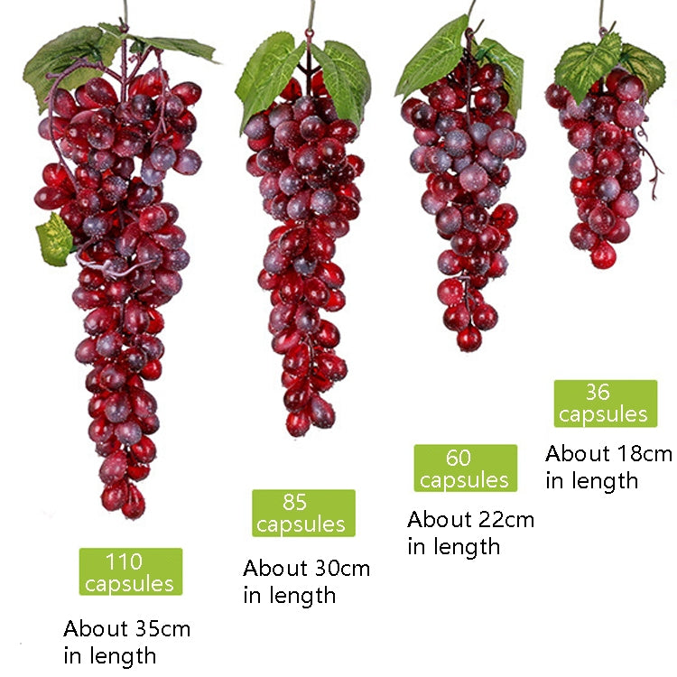 4 Bunches 60 Black Grapes Simulation Fruit Simulation Grapes PVC with Cream Grape Shoot Props - free shipping - PMC Jewellery - Order now!