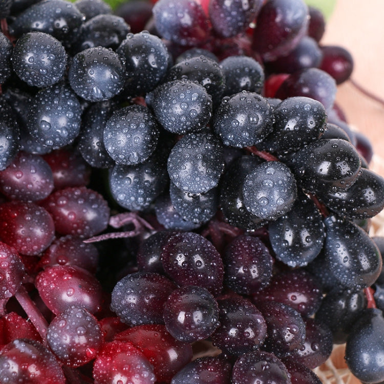 2 Bunches 110 Purple Grapes Simulation Fruit Simulation Grapes PVC with Cream Grape Shoot Props - free shipping - PMC Jewellery - Order now!
