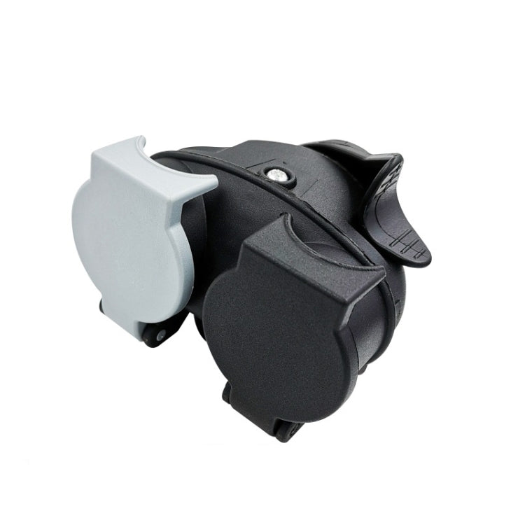 VS170E-D Trailer Plug Socket Adapter 13P Transfer Double 7P Connector EU Plug
