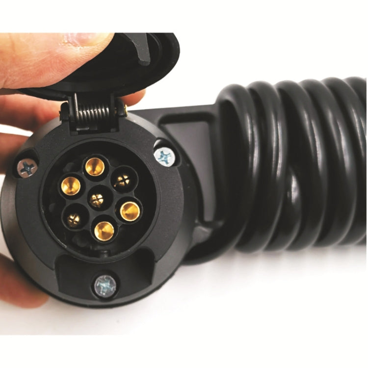 VS170E-RZ 7P Socket Long Iron Bracket Round Bottom Socket EU Plug - Terminal connectors by PMC TechLife | Online Shopping South Africa | PMC TechLife | Buy Now Pay Later Mobicred